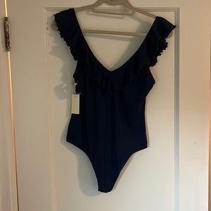 NWT Wilfred a ritz is navy bodysuit large